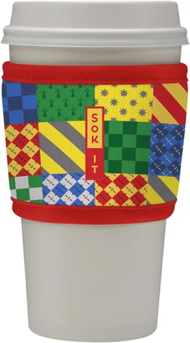 Miniatura 202 de Sok It HotSok Coffee & Tea - Funda de neopreno con aislamiento reutilizable (floral abstracto)