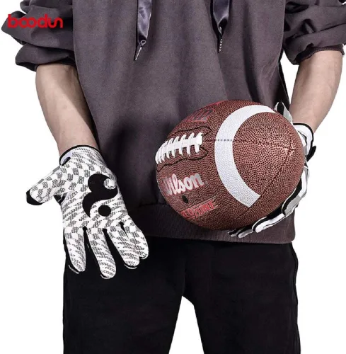 Miniatura 6 de Guantes deportivos de bateo de béisbol/sóftbol súper agarre para adultos y jóvenes Blanco