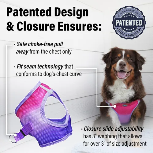 Miniatura 4 de Doggie Design Arnés para perro, arnés para perro sin estrangulamiento, chaleco para perro, malla de poliéster, arnés para mascotas, diseño simple