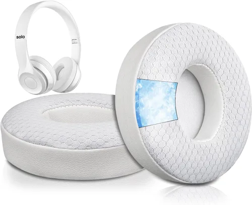 Miniatura 15 de SoloWIT Almohadillas refrescantes para auriculares inalámbricos Beats Solo 2 y Solo 3, almohadillas con espuma de aislamiento de ruido de alta Negro