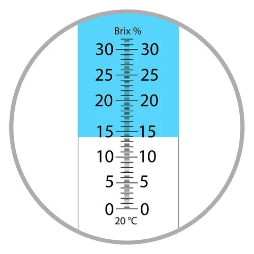Miniatura 2 de Refractómetro ATC portátil, Brix 0-32%