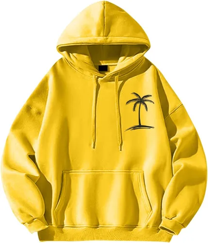 Miniatura 4 de Sudaderas con capucha para hombre, de manga larga, con estampado gráfico, ligeras, de gran tamaño, casuales