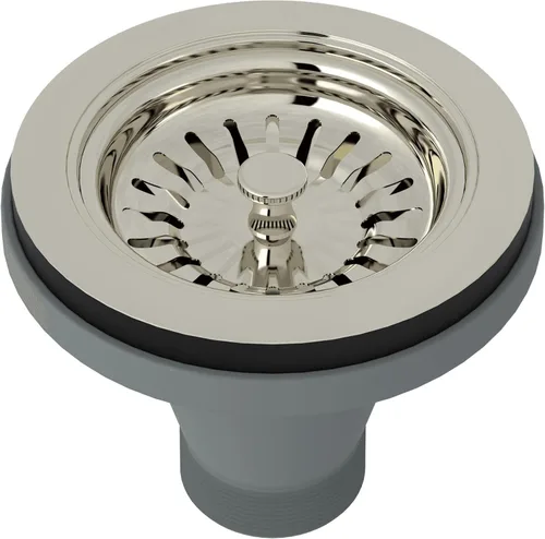 ROHL 735PN Colador manual de cesta sin control remoto emergente Níquel pulido