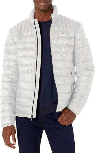 Tommy Hilfiger Ultra Loft Chaqueta inflada, ligera y plegable para hombre, tallas estándar, grandes y altas