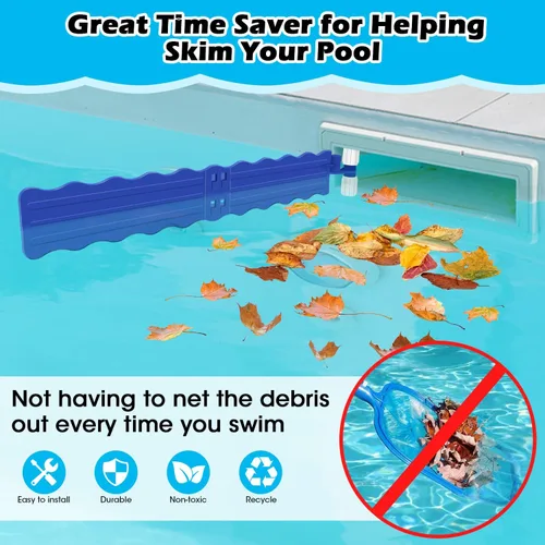 Miniatura 4 de Hydream Recolector de desechos de piscina, eliminación de hojas de piscina y desechos de plástico, hojas flotantes de desechos superficiales, Azul