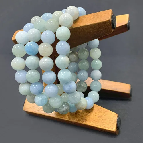 Miniatura 299 de Gem Avenue Handmade Round Bead Stretch Bracelet Unisex Natural Stone Beaded Jewelry for Men & Women, Elastic Wristband for Daily Wear