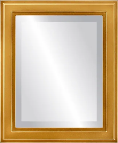 Miniatura 29 de OVALCREST Espejo de pared biselado rectangular para decoración del hogar, estilo Wright - Oro champán - Dimensiones exteriores de 16 x 20 pulgadas