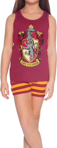 Miniatura 4 de Harry Potter All House Crest - Conjunto de pijama de algodón con camiseta corta de Intimo