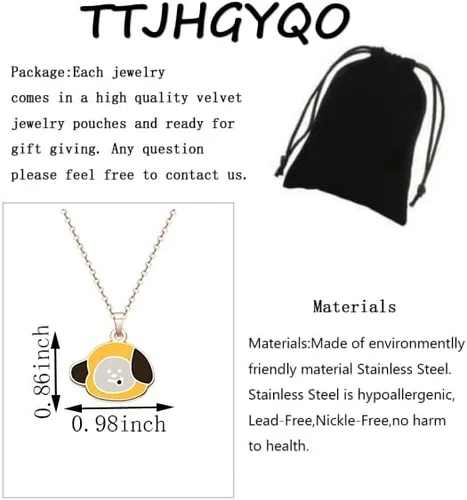 Miniatura 2 de TTJHGYQO Collar Love Yourself Kpop Star Figure Charm Necklace Yourself Army Jewelry Coreano Group Army Gift Kpop Music Fans Gift inspirador regalo