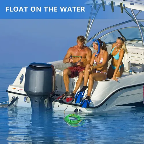 Miniatura 4 de Dyneema - Cuerda de wakeboard de 75 pies, cuerda de wakeboard no elástica y mango de esquí acuático para deportes acuáticos, 4 secciones cuerda