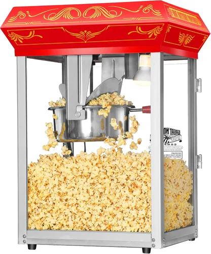 Miniatura 7 de Máquina de palomitas Good Time - Máquina de palomitas de 3 galones con hervidor de acero, cajón Old Maids, bandeja para calentar y cuchara
