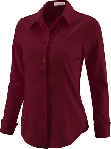 Miniatura 6 de Camisas con botones para mujer, camisas de vestir de manga larga, elásticas, sin arrugas, para el trabajo, blusas casuales de oficina