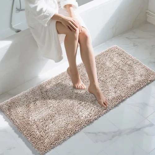 Miniatura 14 de Yimobra - Alfombra grande para baño antideslizante de 36x24 pulgadas, extra gruesa y suave, absorbente de felpilla, alfombras de baño lavables a