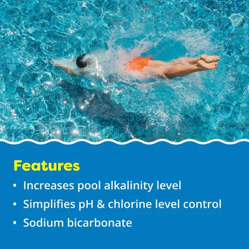 Miniatura 4 de In The Swim Aumento de alcalinidad para piscinas: aumenta la alcalinidad y equilibra los niveles de pH en el agua de tu piscina, 100% bicarbonato