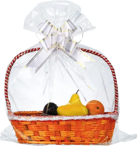 Miniatura 14 de Paquete de 100 bolsas de celofán grandes de 24 x 30 pulgadas, bolsas de regalo de celofán transparente, extra grandes de 2.3 mil, bolsas de celofán