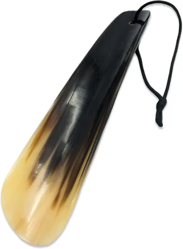 Lucky Franc's Cuerno de zapato de cuerno real. Cuerno de zapato de vestir para hombres. Calzador de cuerno de lujo hecho a mano para uso en el hogar