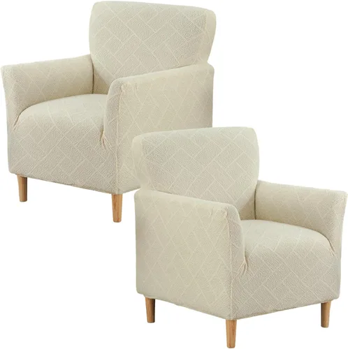 Miniatura 94 de Fundas de jacquard para sillón de banquete, fundas suaves para sillón, fundas elásticas de 1 pieza para sala de estar, funda antideslizante