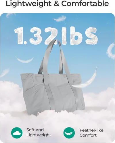 Miniatura 40 de BAGSMART Bolsa de mano para mujer con cremallera, bolsa de gimnasio con compartimentos, bolsa de trabajo para enfermera, baile, bolsa de yoga