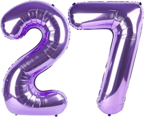 Miniatura 233 de Globos de números de 5 globos de 40 pulgadas, decoraciones de cumpleaños azules para niños y niñas, globos de números azul marino grandes