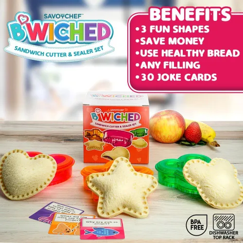 Miniatura 5 de Cortador y sellador de sándwich, para hacer sándwiches sin corteza, ideal para fiambrera y caja de Bento, almuerzo para niños y niñas, cortadores