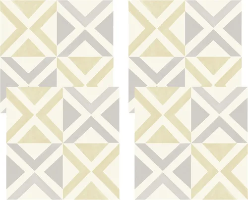 Miniatura 8 de FloorPops Isosceles - Azulejos para despegar y pegar, blancos y blanquecinos