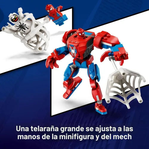 Miniatura 4 de LEGO Marvel Spider-Man Mech vs Anti-Venom - Juego de juguetes de construcción – Juguete de Spider-Man para niños, niños y niñas, a partir de 6 años