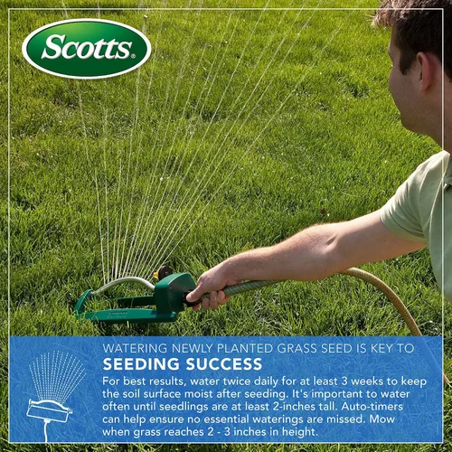 Miniatura 10 de Scotts EZ Seed Patch & Repair - Mantillo de sol y sombra, semillas de césped, combinación de fertilizantes para puntos desnudos y reparación, 3.75