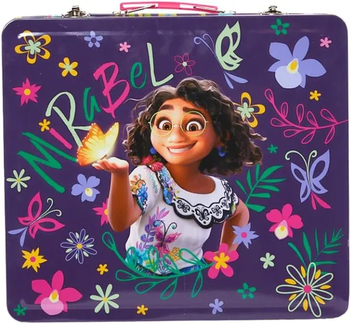 Miniatura 7 de Innovative Designs - Set de actividades Deluxe Disney Encanto para niños con lata de transporte, hojas para colorear, calcomanías y suministros