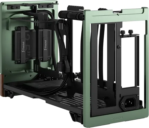 Miniatura 21 de Fractal Design Terra Graphite - Panel frontal de madera de nogal - Factor de forma pequeño - Carcasa para juegos Mini ITX - Cable elevador PCIe 4.0