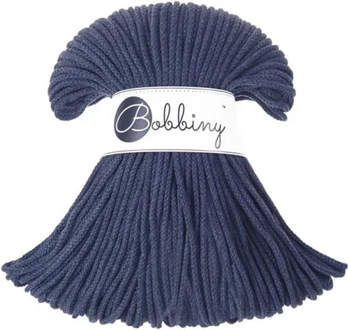 Miniatura 21 de Bobbiny Cordón de macramé trenzado junior de 0.118 in (aguamarina), 108 yardas/330 pies