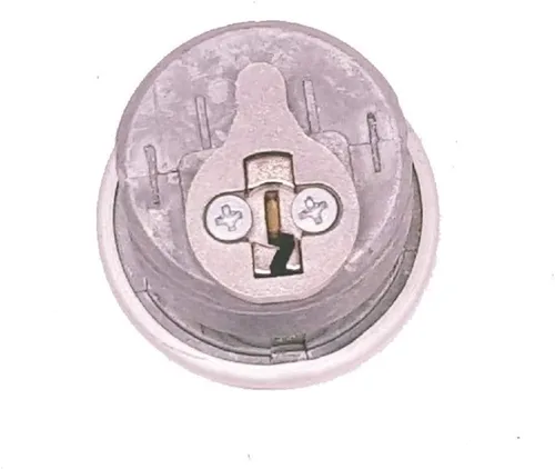 Miniatura 2 de Cerraduras de cilindro, cerradura de puerta comercial, estilo Adams Rite, resistente, 2 llaves (doble cilindro, aluminio plateado, paquete de 4)