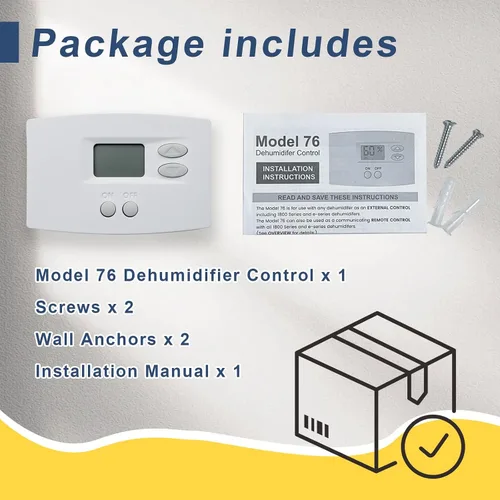 Miniatura 5 de 76 Control digital de deshumidificador de montaje en pared, compatible con deshumidificadores AprilAire 1700/1800/E-Series para todo el hogar