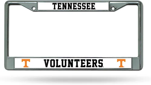 Miniatura 13 de Rico Industries NCAA Premium 12" x 6" Chrome Frame with Plastic Inserts - Car/Truck/SUV Automobile Accessory