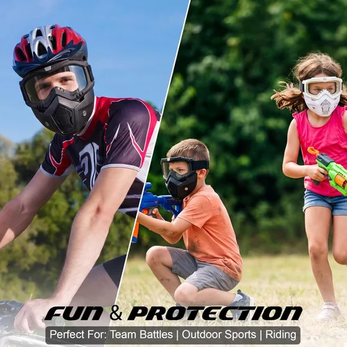 Miniatura 4 de Frienda Gafas para motocicleta, máscara de paintball, anti niebla, gafas de montar en motocicleta, tácticas, Airsoft, gafas de seguridad ATV