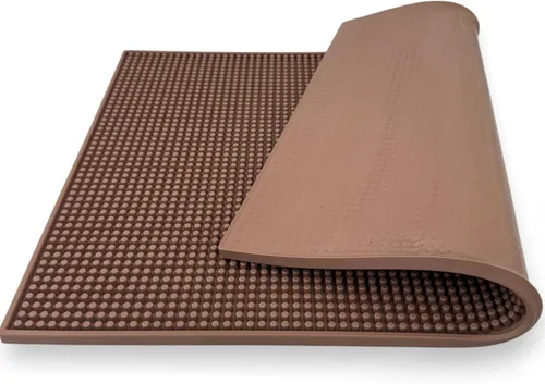 Miniatura 16 de Paquete de 2 tapetes de goma para barra, antideslizantes, para barman, barra de café y encimera de cocina, protector grueso y duradero para Gris