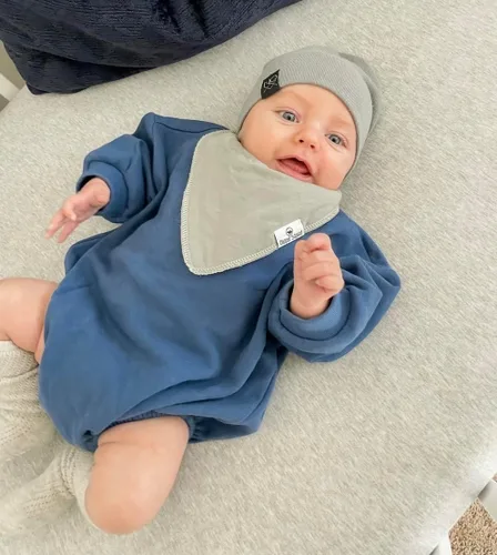 Miniatura 5 de DiaperSquad's 100% Organic Cotton Baby Drool Bibs, Super Absorbent & Adjustable Baby Bibs for Drooling and Teething Neutro