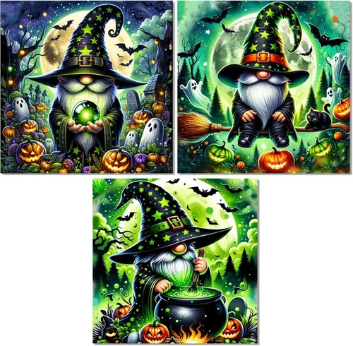 Miniatura 22 de Meothan Paquete de 6 Kits de Pintura de Diamantes Paisaje Lunar Kits de Arte de Diamantes para Adultos Principiantes, Pintura de Taladro Redondo