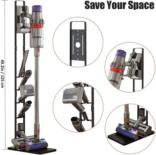Miniatura 2 de Soporte de aspiradora Foho, soporte de soporte de almacenamiento, soporte de aspiradora estable compatible con Dyson V15 V11 V10 V8 V7 V6