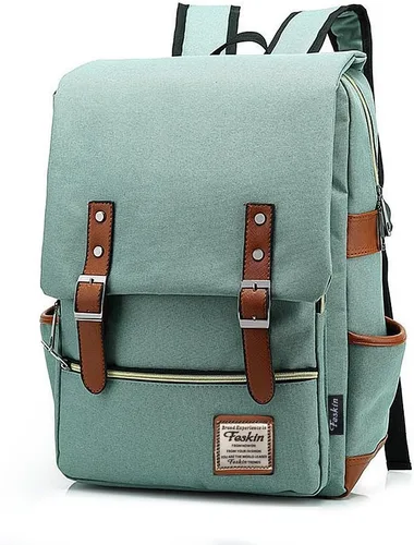 Miniatura 8 de Mochila para computadora portátil unisex, delgada, profesional y para negocios de Feskin, mochila de viajes duradera, casual y a la moda