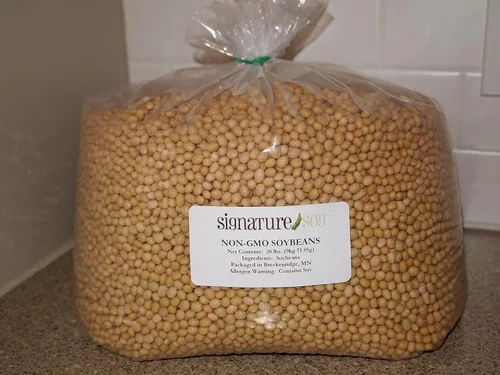 Signature Soy Granos de soja NO-GMO para hacer leche de soja y tofu 20 libras. COSECHA FRESCO