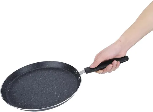 Miniatura 7 de Yosoo Sartén antiadherente, utensilios de cocina de aleación de aluminio de calentamiento rápido con mango a prueba de calor para desayuno