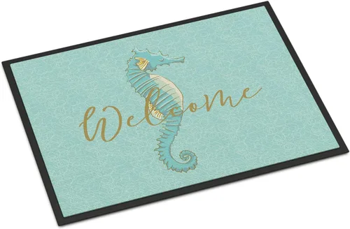 Miniatura 52 de Caroline's Treasures BB8537MAT - Felpudo de delfín bajo el agua de 18 x 27 pulgadas, tapete para puerta delantera interior y exterior, para entrada