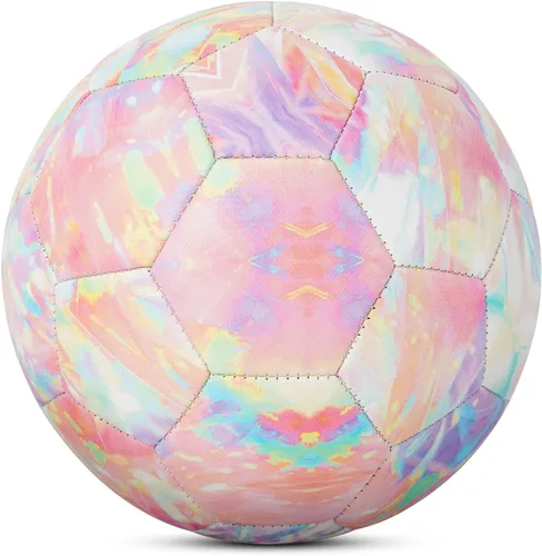 Miniatura 8 de Kuangmi Balón de fútbol, pelota de partido de tamaño oficial 5, jugadores de fútbol para jóvenes, adolescentes y adultos, entrenamiento deportivo al