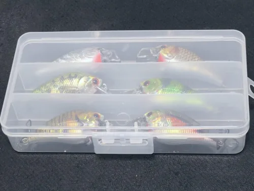 Miniatura 9 de Minnow Crankbait para pesca de lubina Señuelo de lubina Jerkbait Señuelos de pesca y caja de aparejos HC15KB