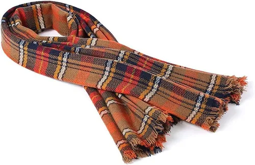 Miniatura 5 de Century Star Bufanda de invierno para mujer, bufanda de otoño a cuadros, bufanda de punto de gran tamaño, bufanda triangular grande para mujer, chal