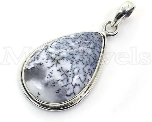Miniatura 3 de Dendritic Agate Pendant, Dendritic Agate Jewelry, Gemstone Pendant, 925 Sterling Necklace, Agate Pendant, Silver Pendant, Handmade Pendant, Pendant