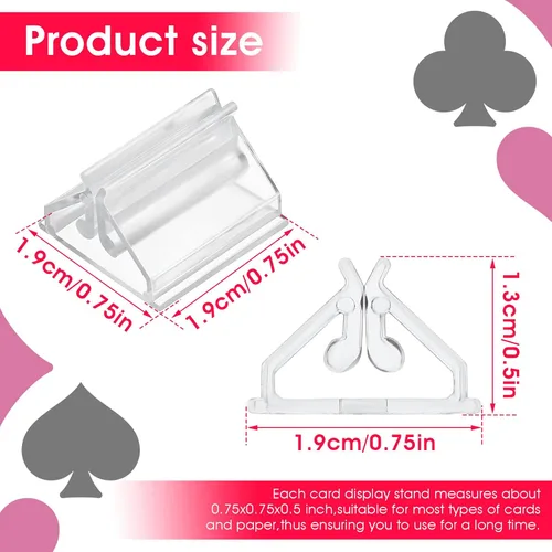 Miniatura 3 de 24 soportes de plástico para tarjetas de lugar, soporte para tarjetas de mesa de boda, soporte acrílico para tarjetas de boda, fotos, notas