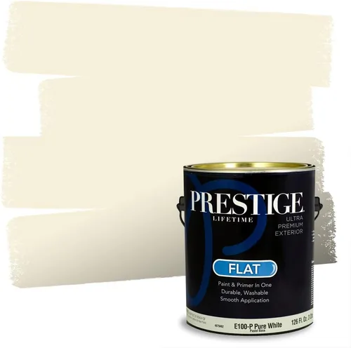 Miniatura 185 de PRESTIGE Paints Exterior Paint and Primer In One, 1-Gallon, Satin, Comparable Match of Benjamin Moore* Royal Linen* 931BM-PCM