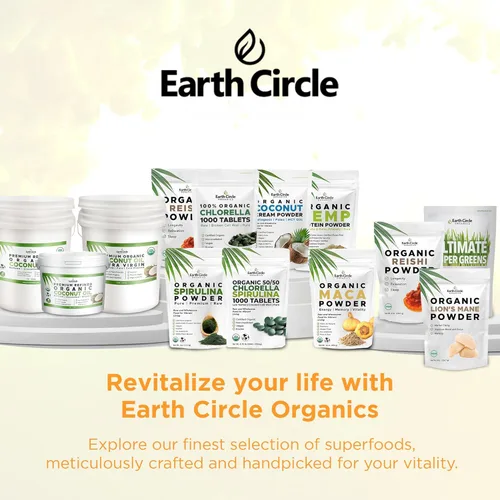 Miniatura 6 de Earth Circle Organics Cápsulas en polvo de semillas de papaya – 100% semillas de papaya molidas – 360 mg por cápsula – 120 cápsulas veganas – Sin