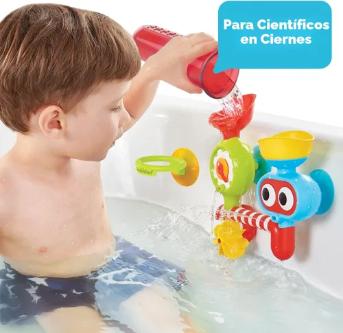 Miniatura 2 de Yookidoo Spin 'N' Sprinkle Water Lab - Juguete de baño para bebé, engranes y ojos giratorios, diseño sensorial, se fija a cualquier